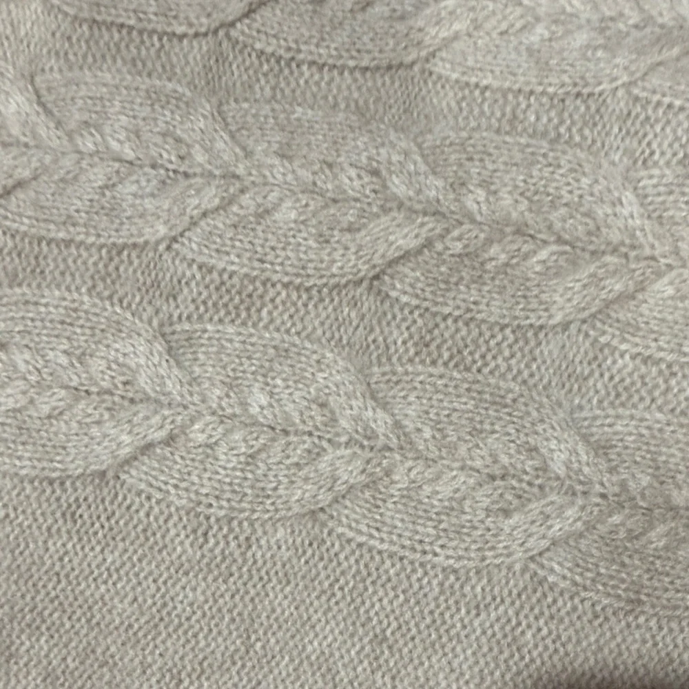 Tahari Cream Cashmere Knit Scarf 74x13 unisex NEW